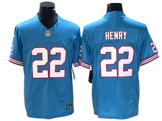 Tennessee Titans #22 Derrick Henry Light Blue Throwback Vapor F.U.S.E. Limited Jersey